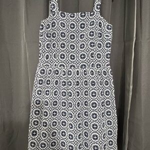 Market & Spruce Navy and White Floral Mini Dress